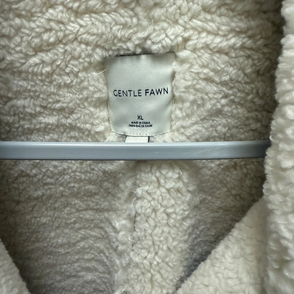 NEW GENTLE FAWN SUEDE SOFT SHERPA JACKET SIZE XL - Picture 3 of 3